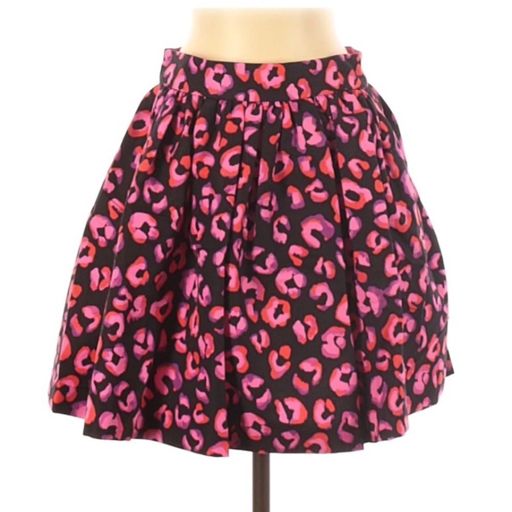 Kate Spade Leopard Skirt Pink A Line Valentine Day